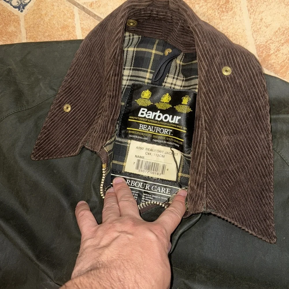 Barbour wax coated jacket coat - Picture 5 of 6